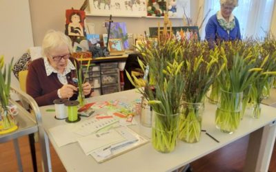 Voorjaarsboeket en lekkers n.a.v. Valentijndag