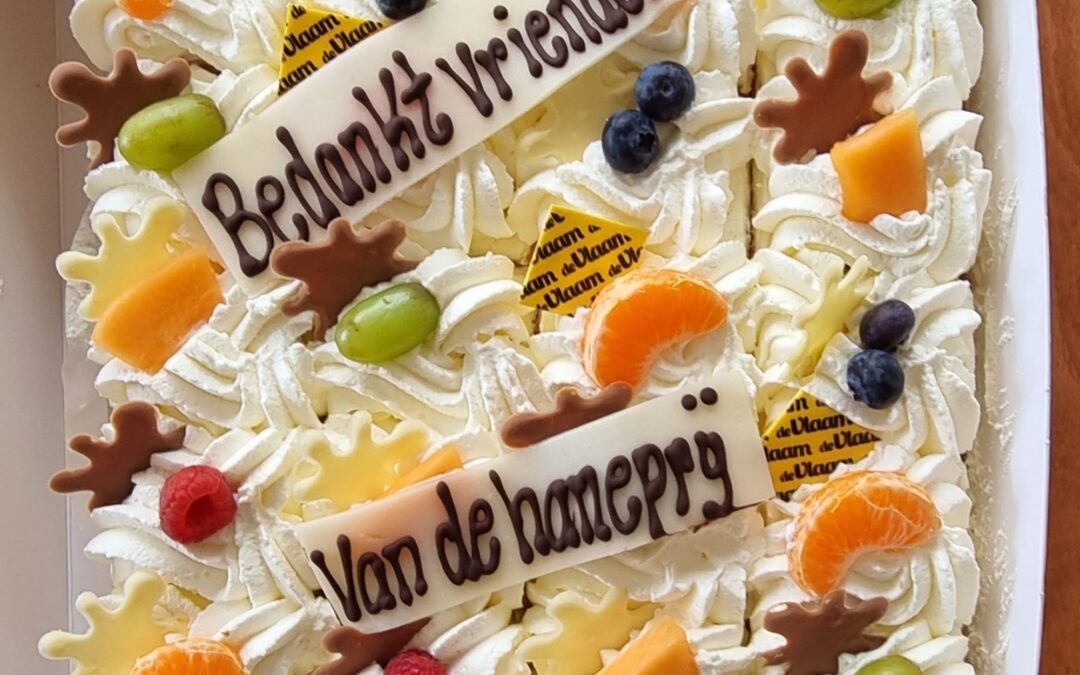 Lekkere taart gebracht